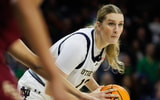 LSU recruited Notre Dame transfer Kate Koval out of high school one year ago (Photo: © MICHAEL CLUBB/SOUTH BEND TRIBUNE / USA TODAY NETWORK via Imagn Images)